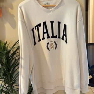 🎉 MARKDOWN/LOWEST PRICE Hollister Italia Cream Sweatshirt